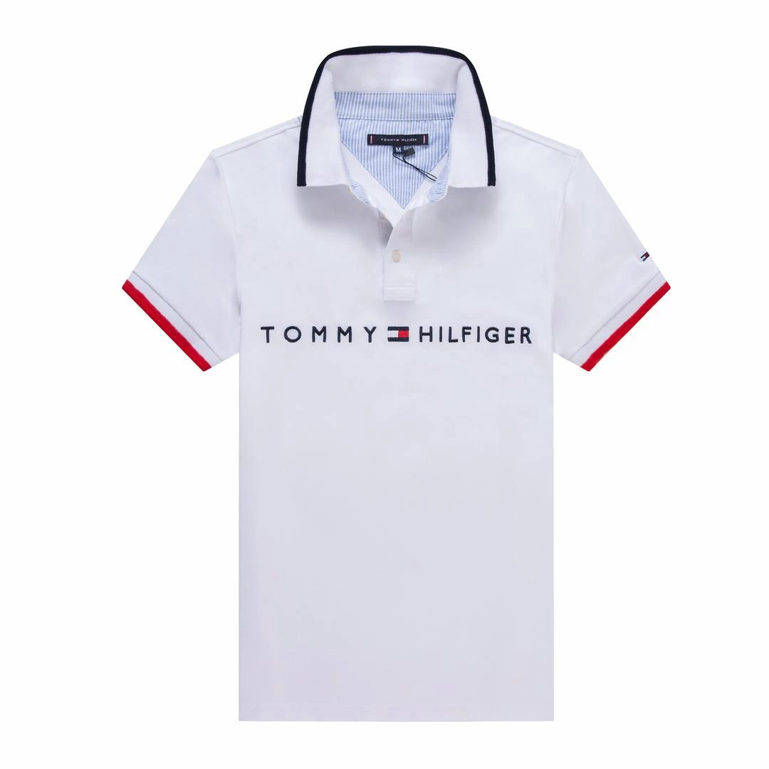 Tommy Hilfiger White Men Polo Fashion-Forward Look Casual Vibes