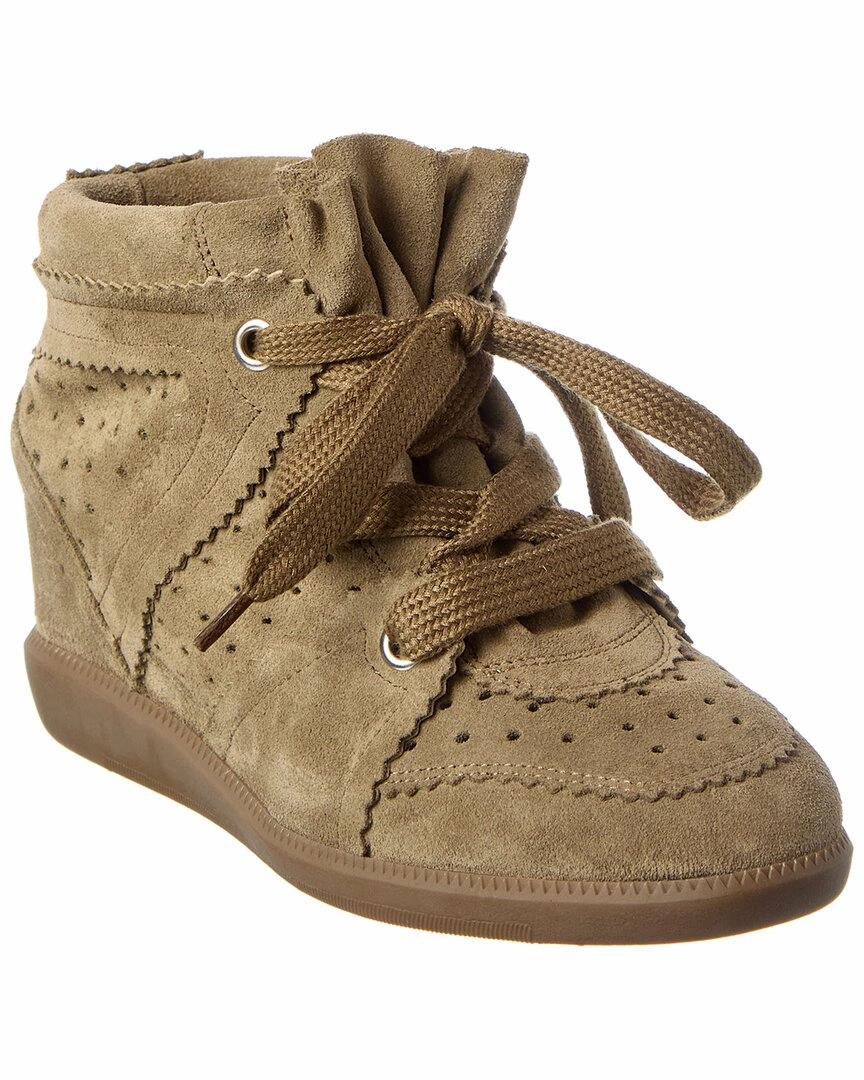 Isabel Marant Bobby Suede Wedge Sneaker Runway Mood Lifestyle Ready