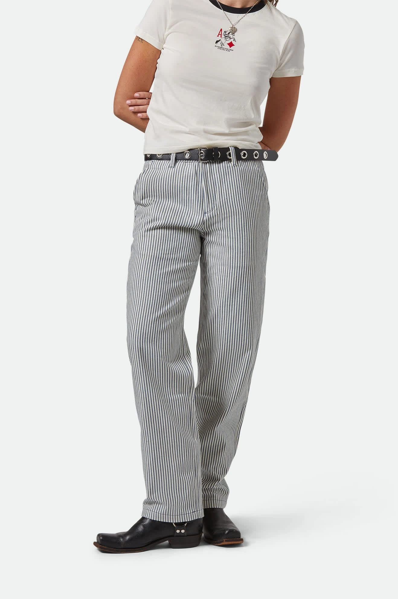 Bedford Pant - Azure Blue Pinstripe Office Friendly