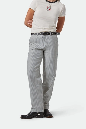 Bedford Pant - Azure Blue Pinstripe Office Friendly
