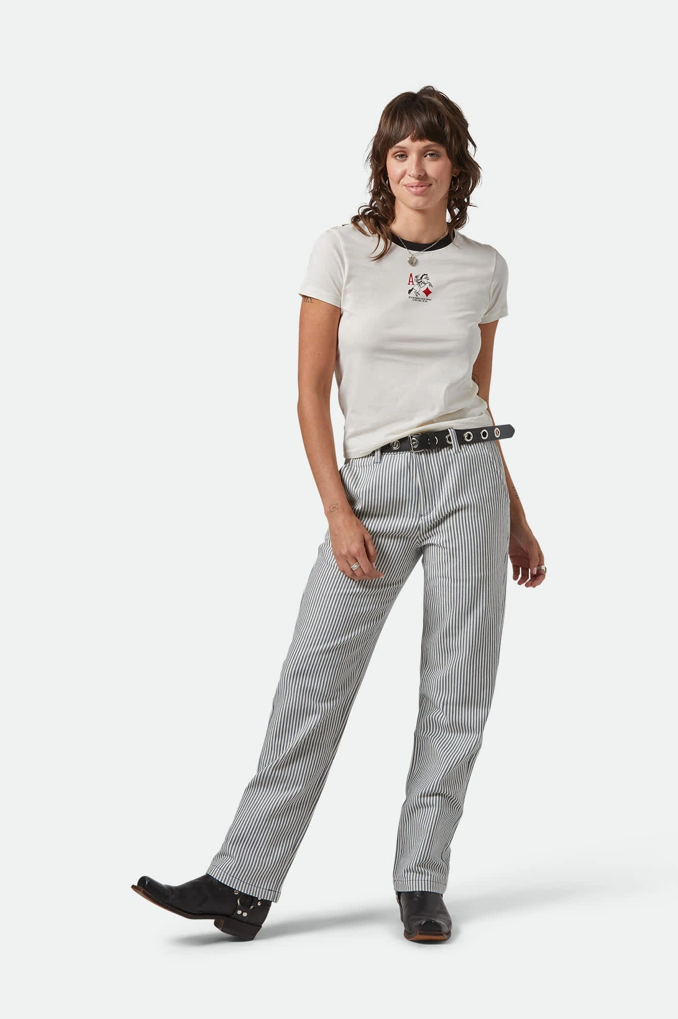 Bedford Pant - Azure Blue Pinstripe Comfort Wear