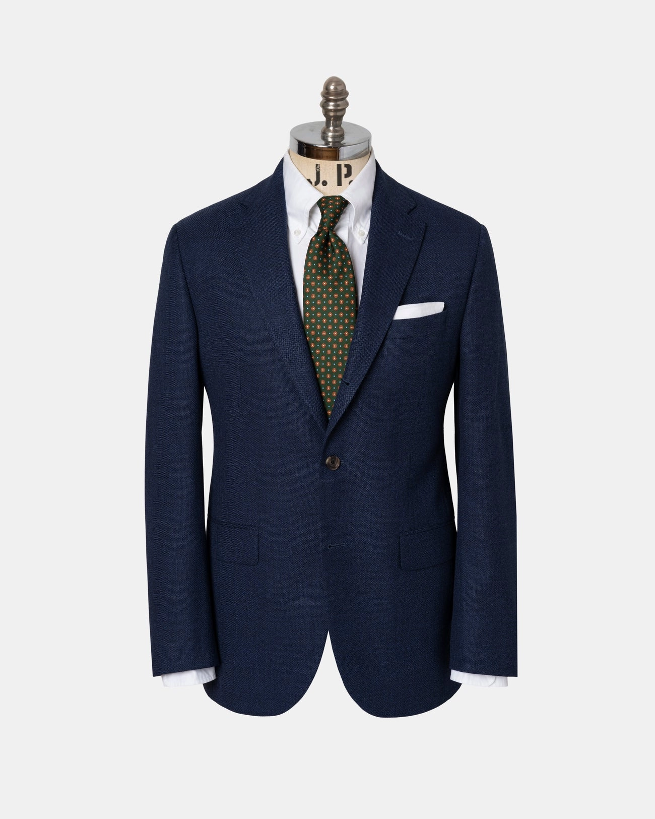 Smart Design Fit Made-in-Canada Solid Blue Wool Hopsack Sport Coat