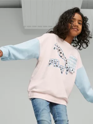 Classics Mix N Match Crew Sweatshirt Kids Heathered Texture Gazelle like
