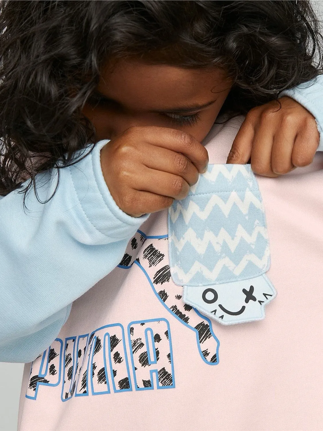 Classics Mix N Match Crew Sweatshirt Kids Simple Layers Stretch Fabric