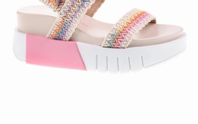Women's Egan Wedge Sandals In Pink Multi Quick Wear
