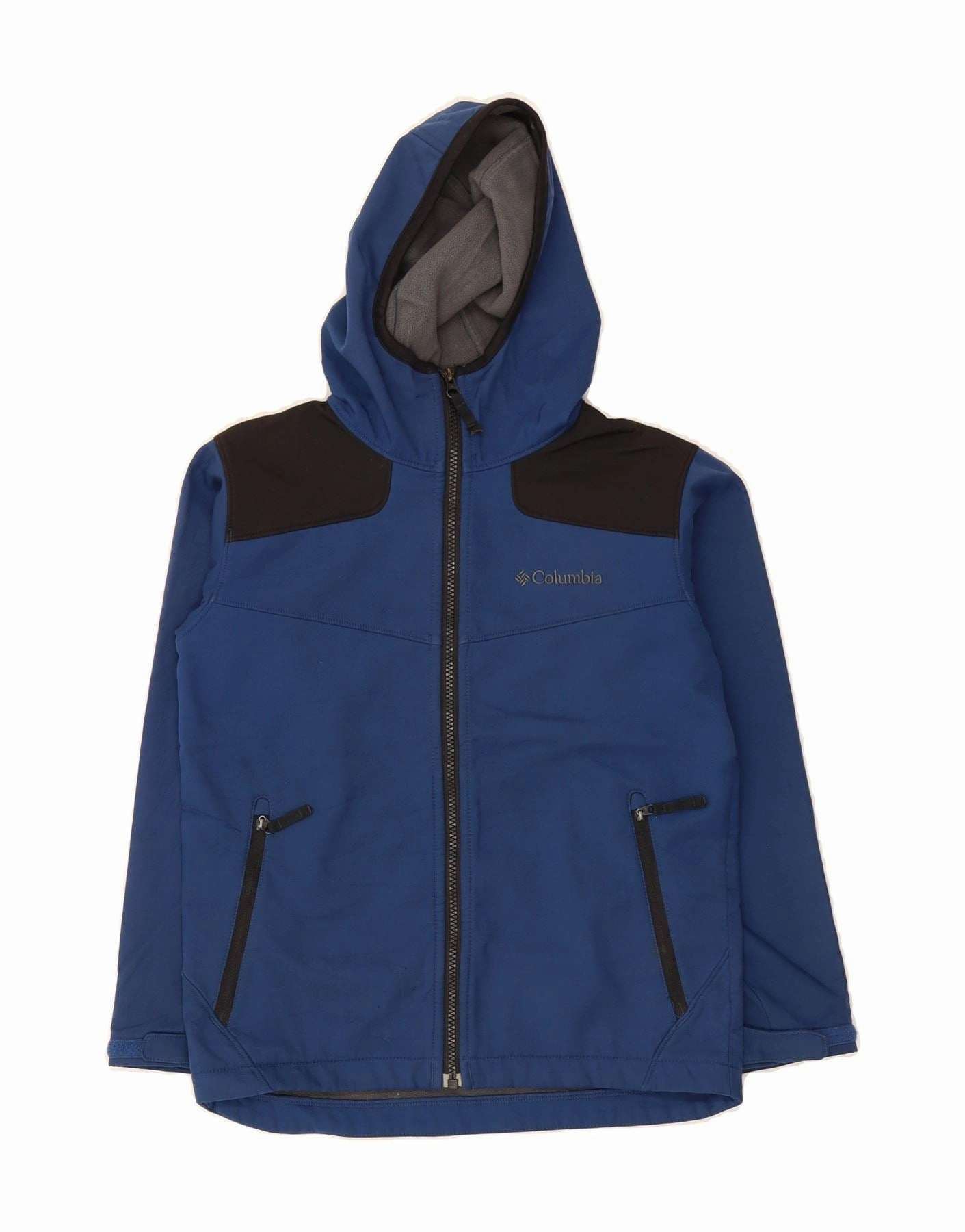 Neutral Layer COLUMBIA Boys Windbreaker Jacket 10-11 Years Medium Blue Sports