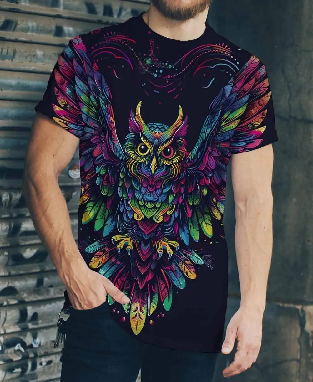 Cndiyike 3D Printed Graphic Short Sleeve T-Shirts for Men