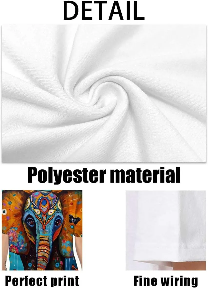 Cndiyike 3D Printed Graphic Short Sleeve T-Shirts for Men