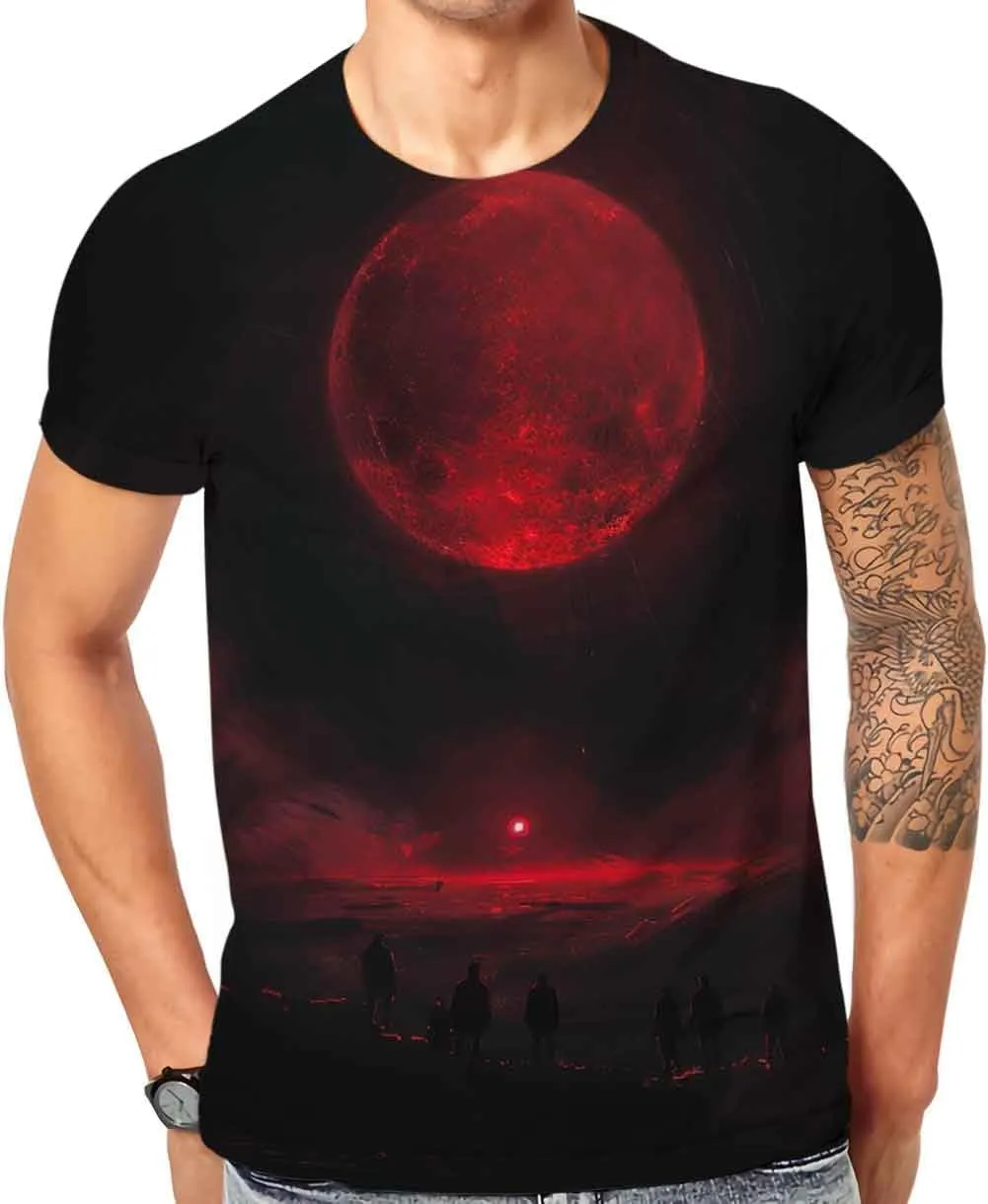 Cndiyike 3D Printed Graphic Short Sleeve T-Shirts for Men