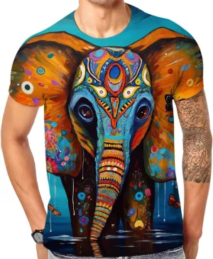 Cndiyike 3D Printed Graphic Short Sleeve T-Shirts for Men