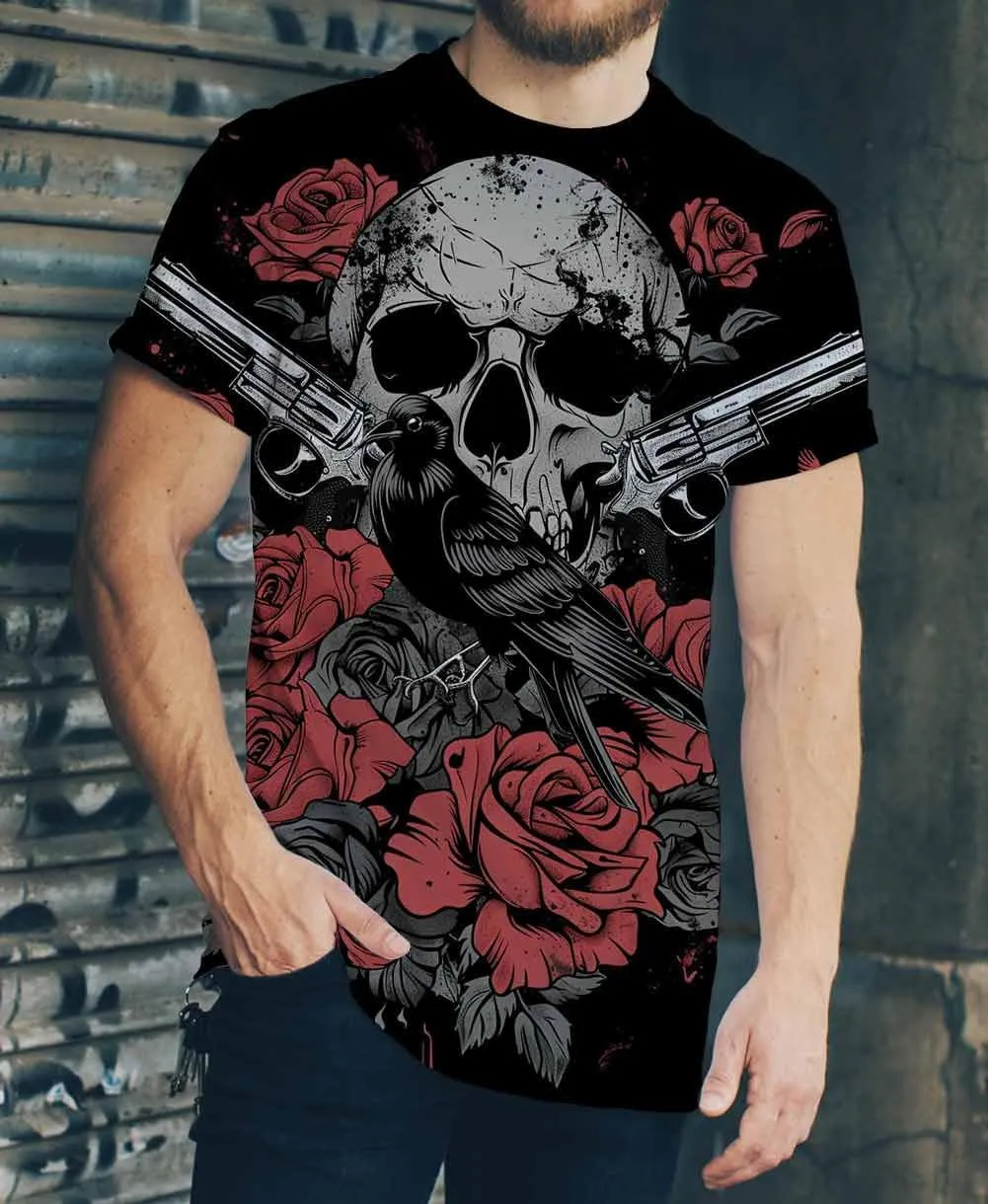 Cndiyike 3D Printed Graphic Short Sleeve T-Shirts for Men