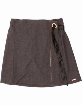 LIU JO Girls Wrap Skirt 15-16 Years W26 Grey Polyester Vibrant Colors