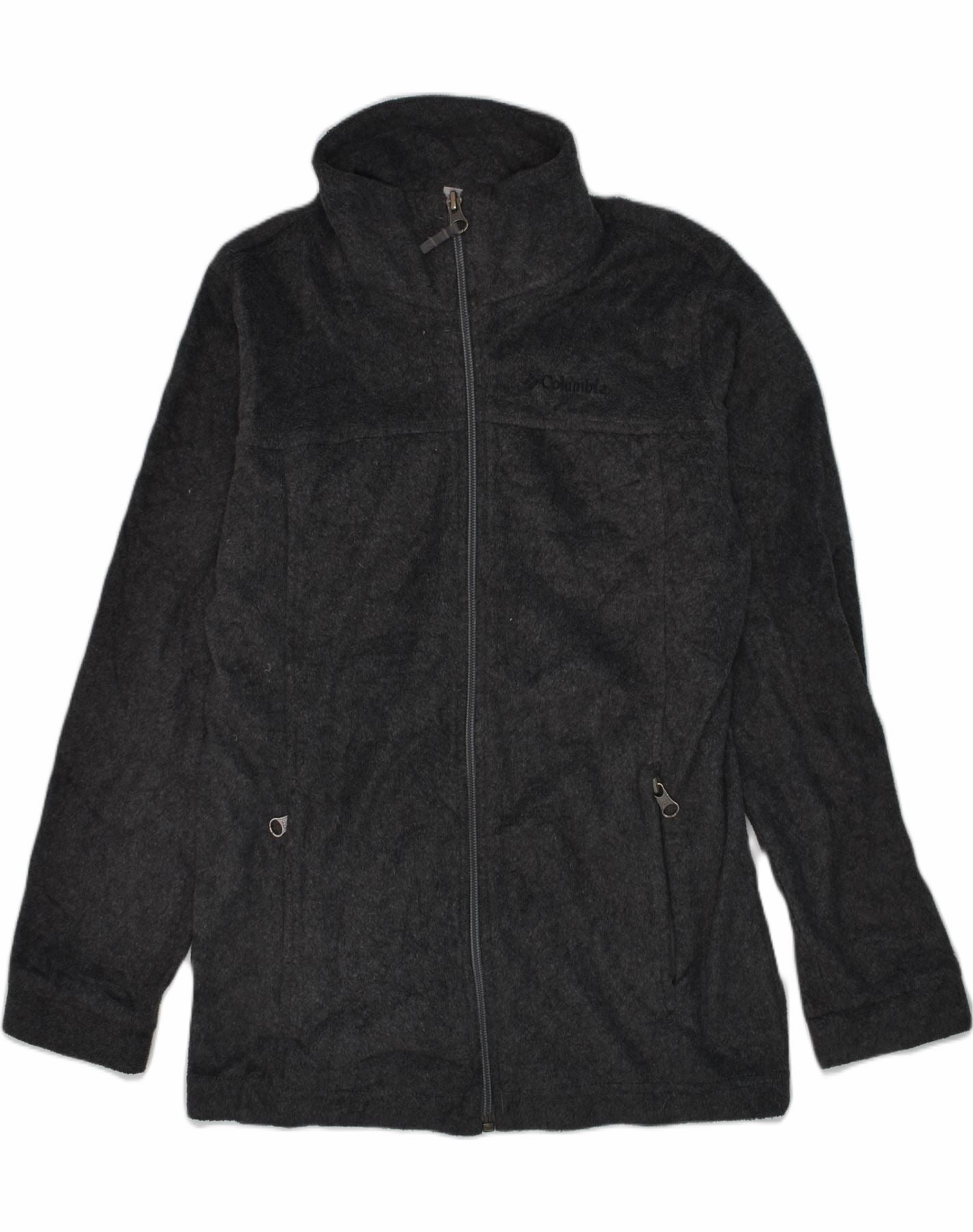 Party COLUMBIA Boys Fleece Jacket 10-11 Years Medium Grey Polyester