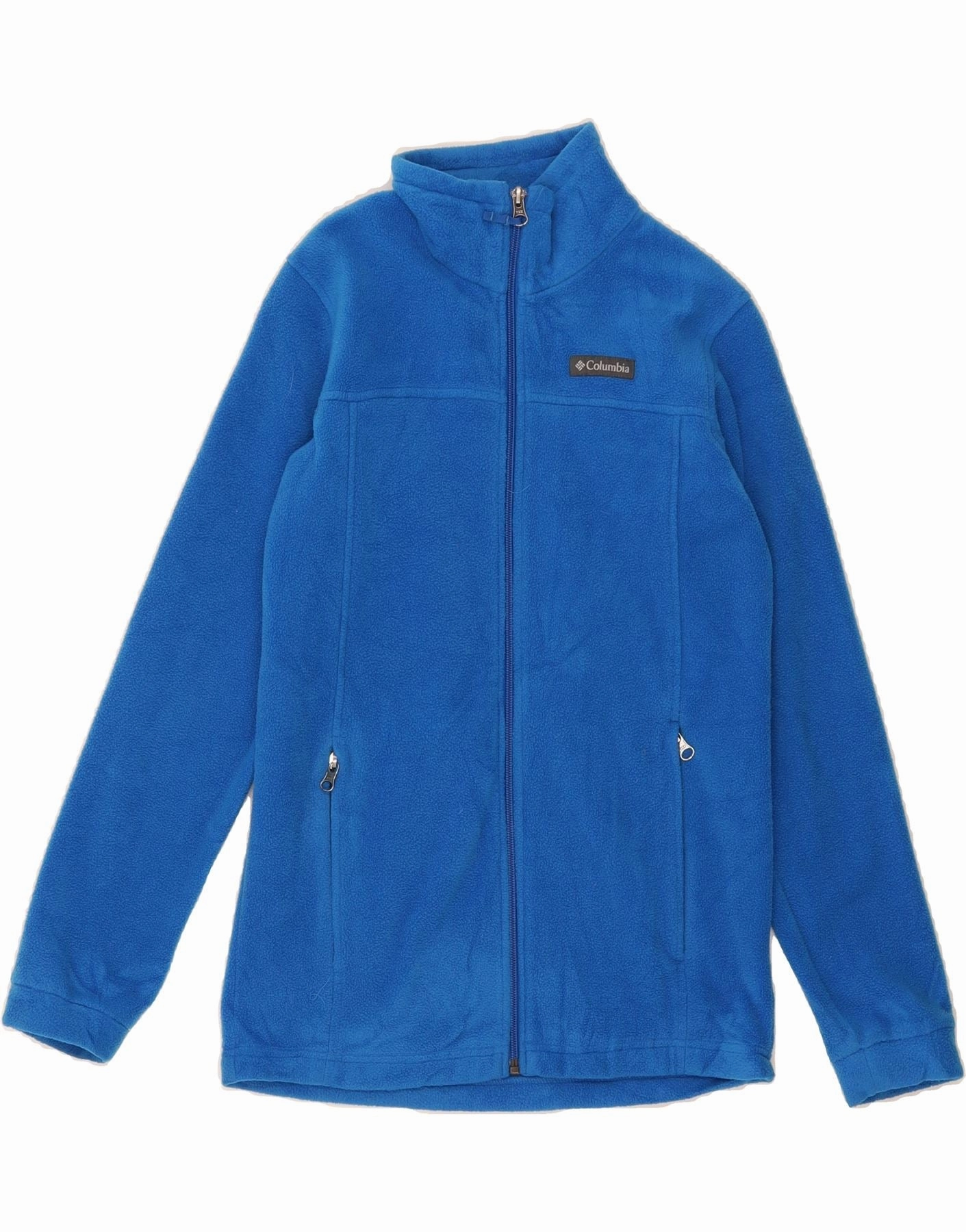COLUMBIA Boys Fleece Jacket 14-15 Years Large  Blue Polyester suitable for land sports