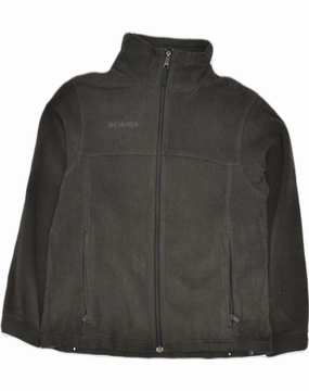 COLUMBIA Boys Fleece Jacket 15-16 Years Black Polyester winter season Thank
