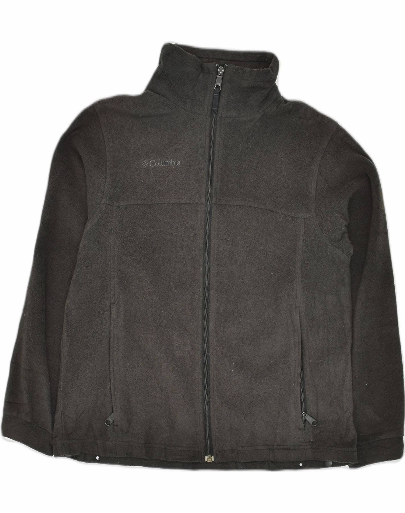 COLUMBIA Boys Fleece Jacket 15-16 Years Black Polyester winter season Thank