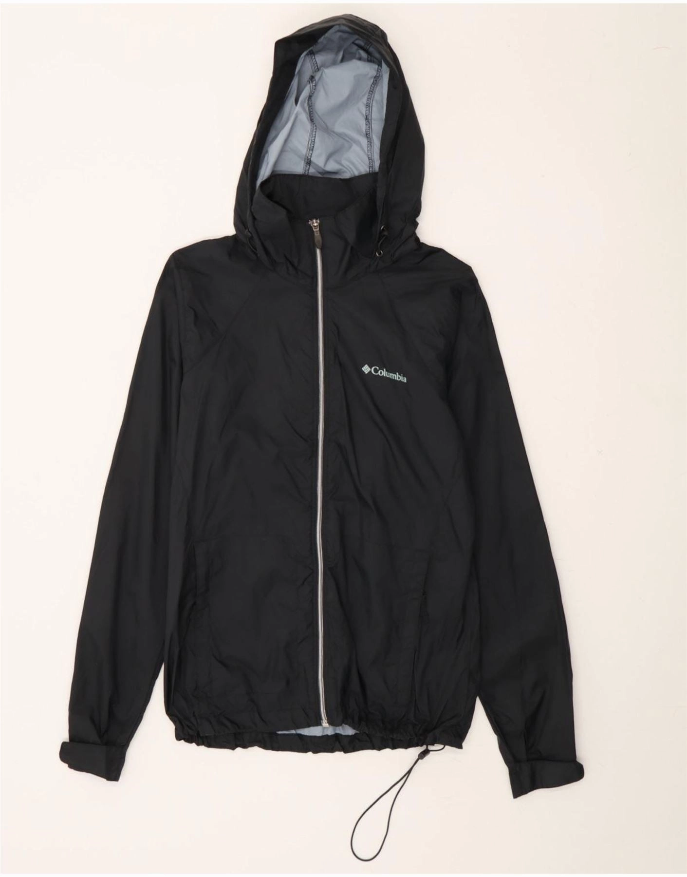 suitable for formal meetings Tradition COLUMBIA Boys Hooded Rain Jacket 11-12 Years Medium Black Nylon