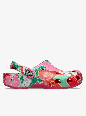 Classic Clog Woodcut Floral Unisex Comfort Slip-On Sandals