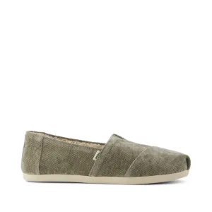 Waxed Finish Minimal Appeal Alpargata Basil Green Cozy Corduroy