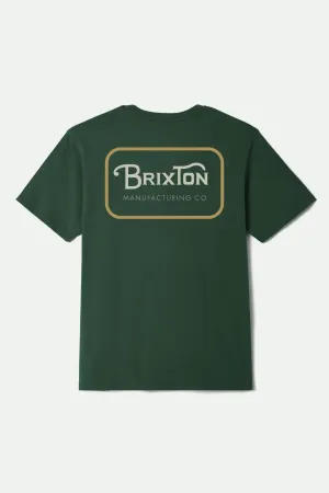 OdorResistant Fabric Grade S/S Standard T-Shirt - Forest Green/Stone/Washed Copper