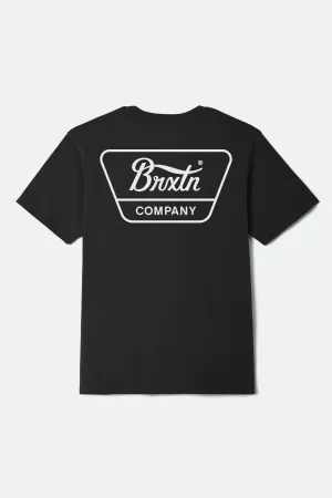 Linwood S/S Standard T-Shirt - Black/Off White/Off White Modern Design