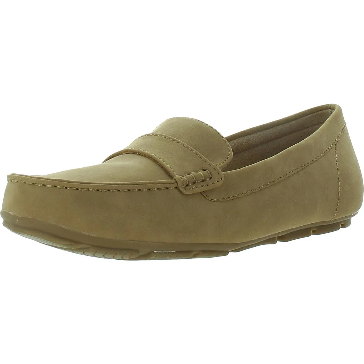 Ground Clear suede upper Seven Womens Padded Insole Slip On Loafers