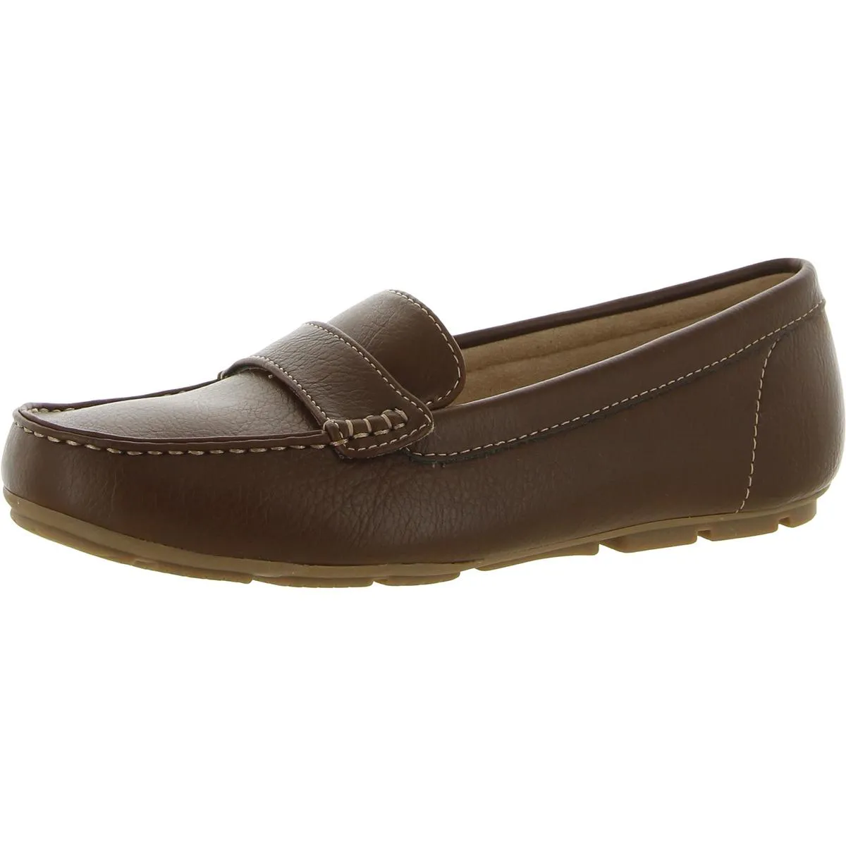 Seven Womens Padded Insole Slip On Loafers Comfortable Office Wear