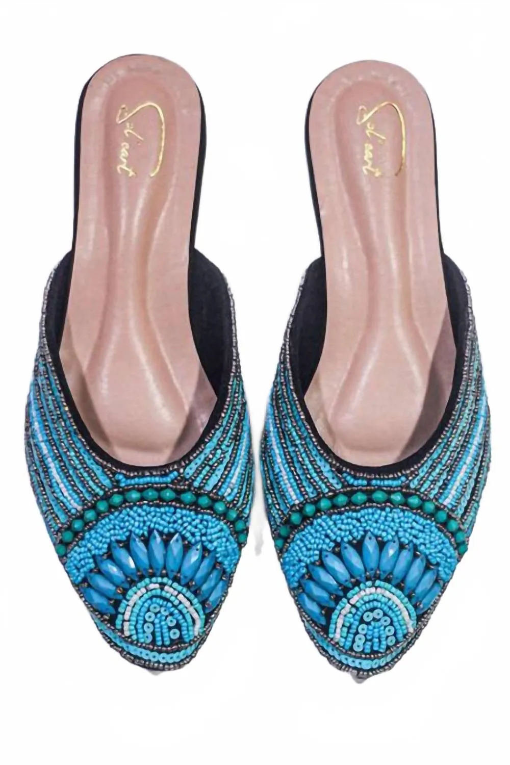 Women's Closed Toe Shoe In Turquoise Easy Fit