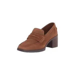 Women's Anellacs Heeled Loafer In Cognac Anti   Slip Cushion Technology