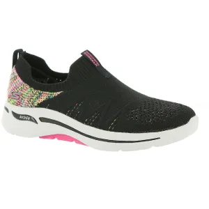 Go Walk Arch Fit Womens Knit Fitness Slip-On Sneakers Steady Step
