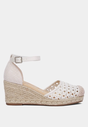 Casual Lift mason pin buckle wedge heel espradilles