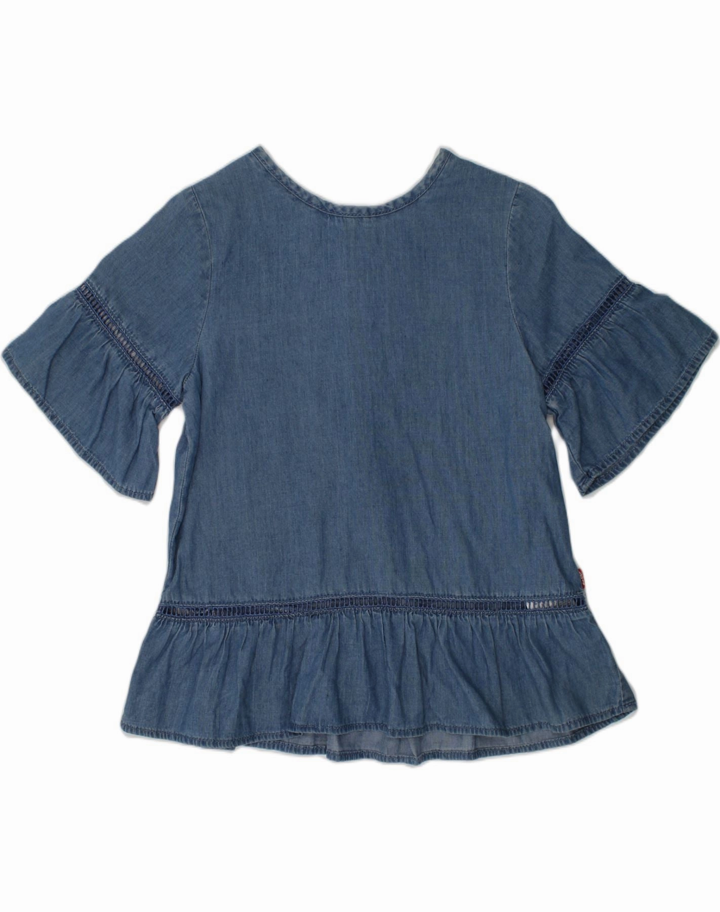 Classic Grace Lightweight warm-weather dress LEVI'S Girls Denim Dress 6-7 Years Large Blue Lyocell