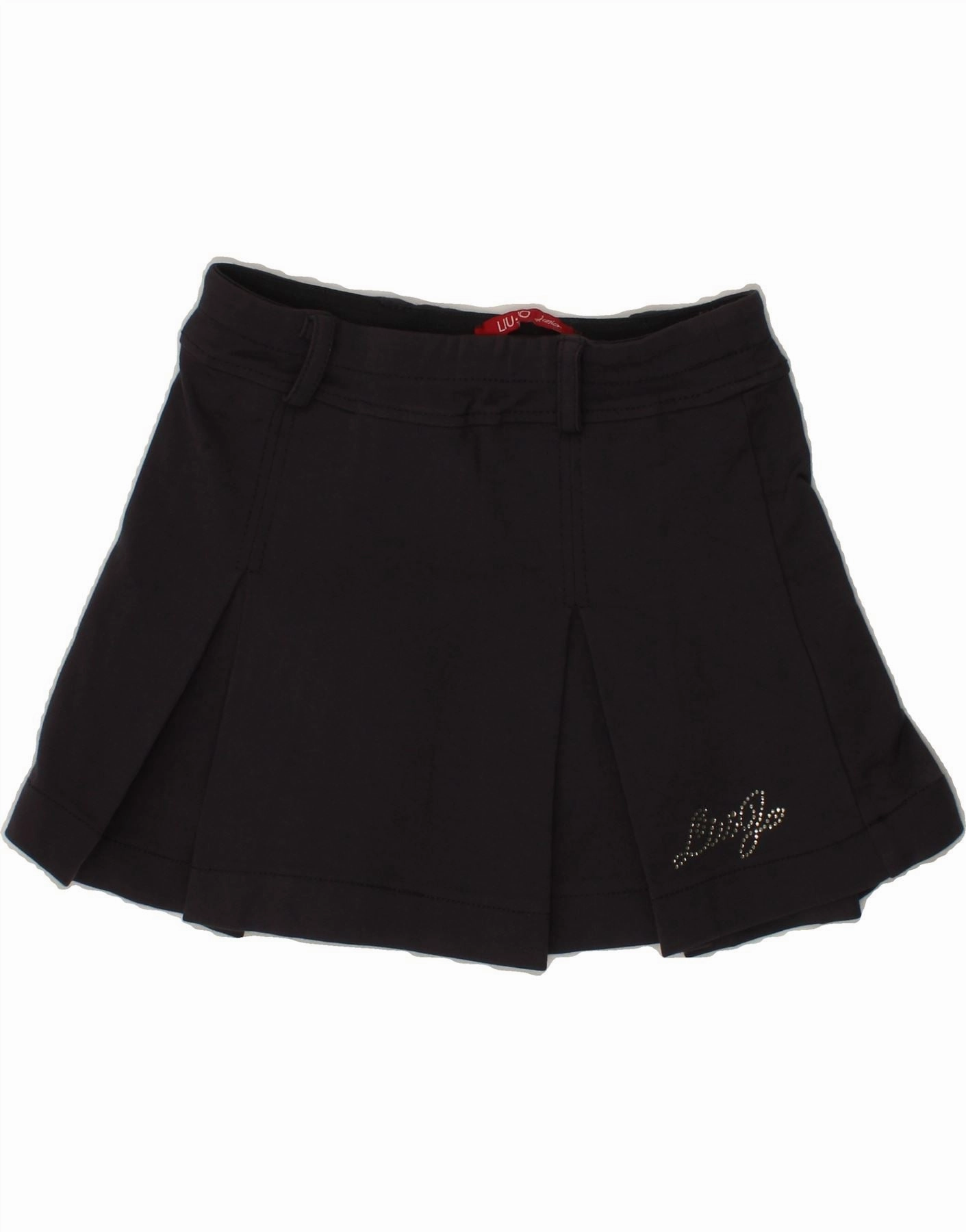 Calm Texture LIU JO JUNIOR Girls Tennis A-Line Skirt 5-6 Years W22 Grey Viscose Sports