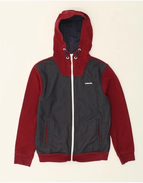 MCKENZIE Boys Bomber Jacket 10-11 Years Burgundy Colourblock Cotton Secure Storage Compartments