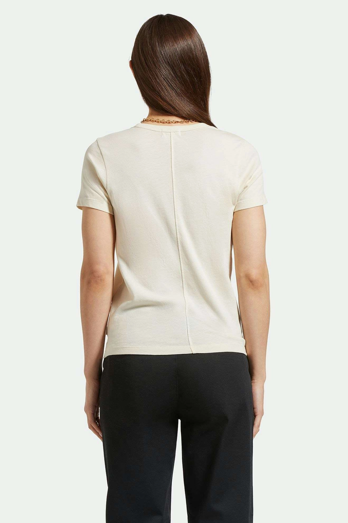 Summer Casual Luxurious Carefree Organic Garment Dye Perfect Pocket T-Shirt - White Smoke