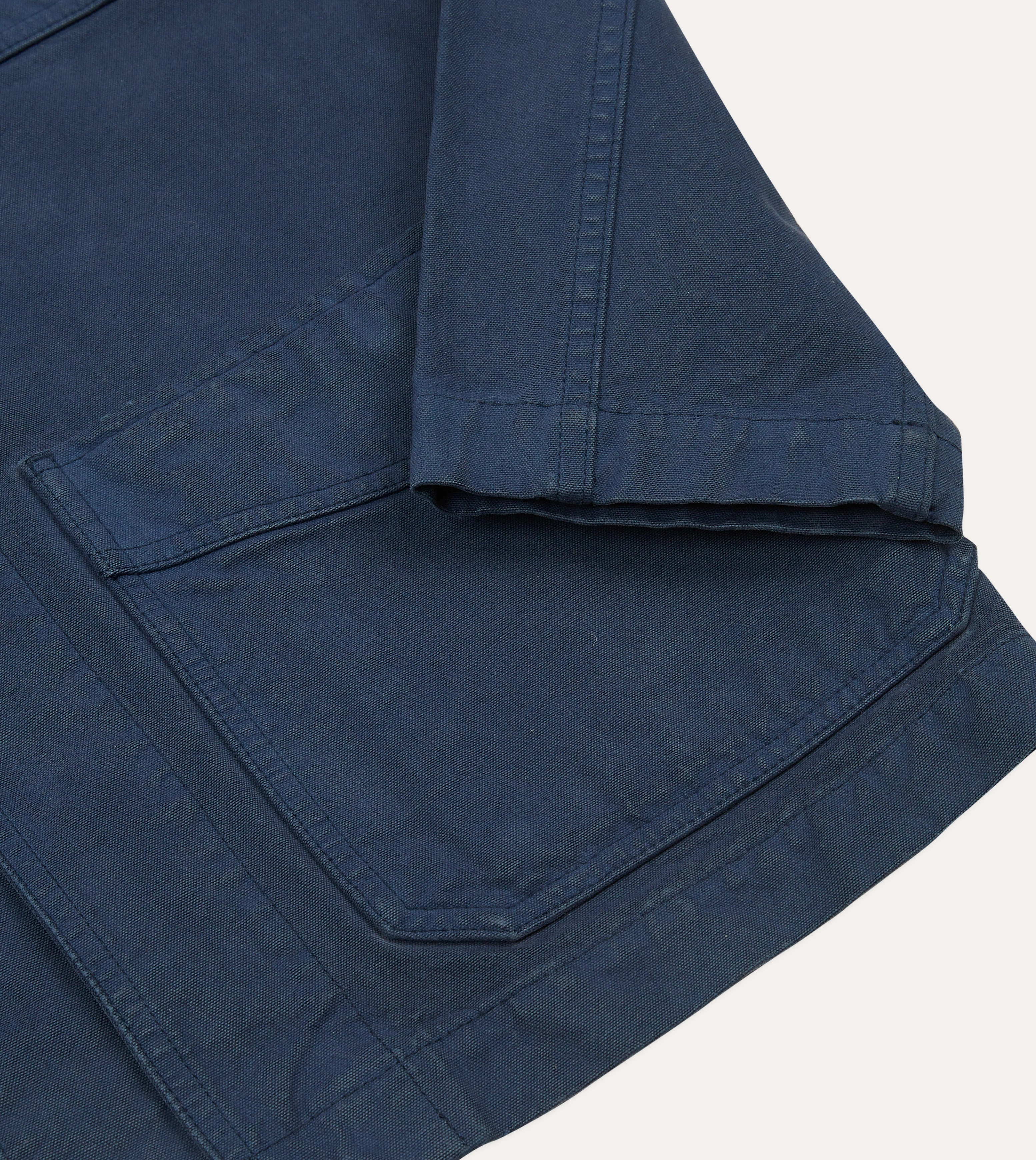 Navy Cotton Duck Canvas Five-Pocket Chore Jacket Friendship