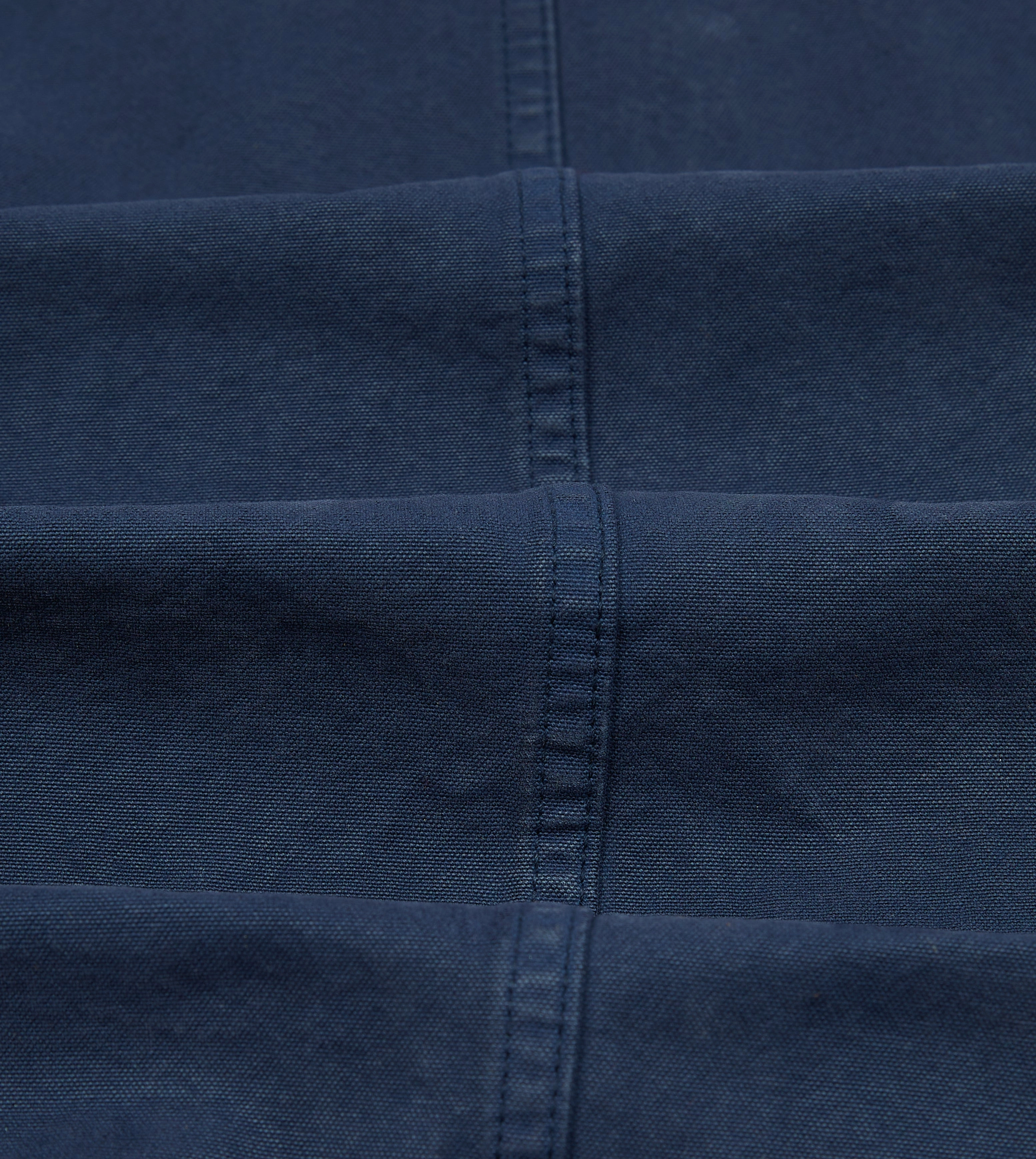 Navy Cotton Duck Canvas Five-Pocket Chore Jacket Round-neck Merchandise