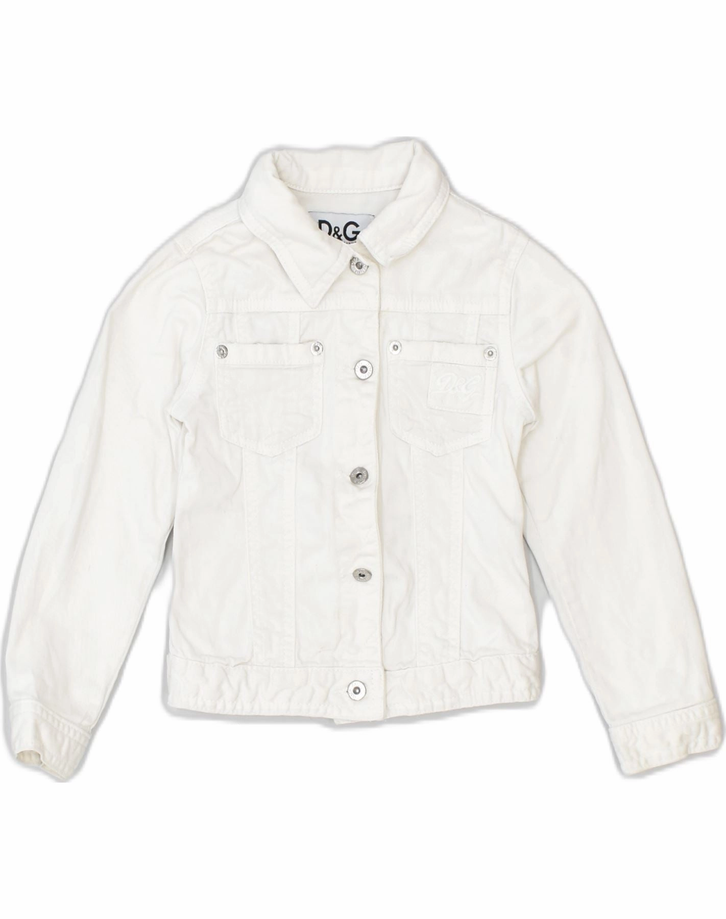 Wind Resistant Design DOLCE & GABBANA Boys Military Jacket 2-3 Years White Cotton
