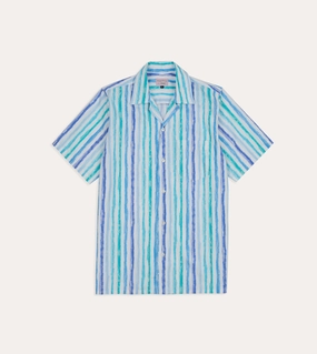 Classic Appeal Michael McGregor for Drake's Stripe Camp Collar Shirt