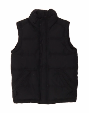 Double Layered Edges Chill Control ABERCROMBIE & FITCH Boys Padded Gilet 10-11 Years Large Navy Blue