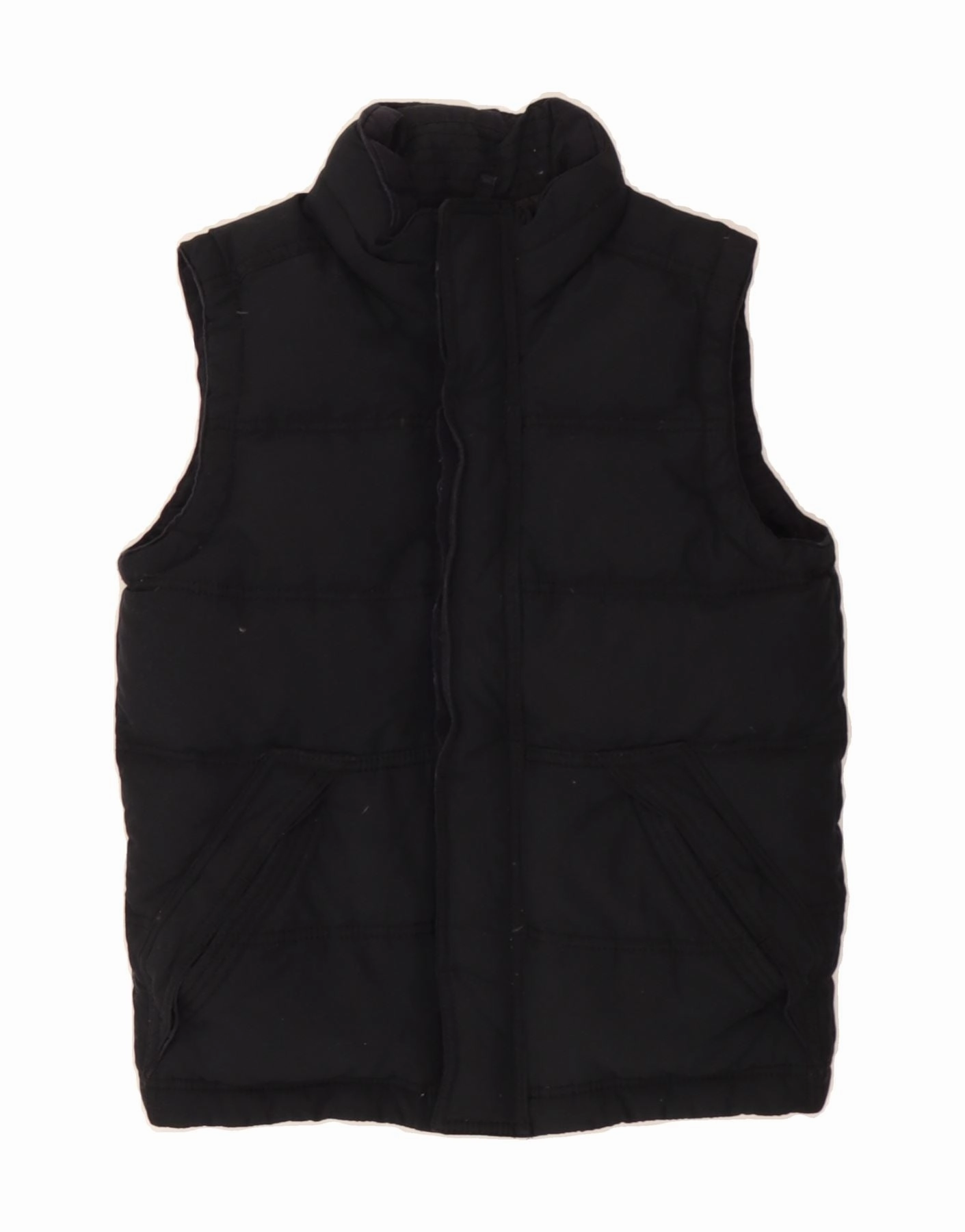 Double Layered Edges Chill Control ABERCROMBIE & FITCH Boys Padded Gilet 10-11 Years Large Navy Blue