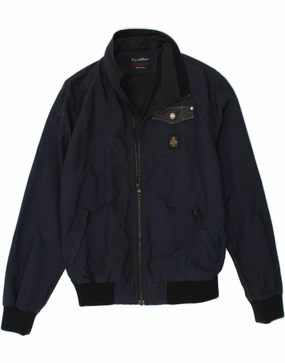 REFRIGIWEAR Boys Bomber Rain Jacket 13-14 Years Navy Blue Polyamide mid-length