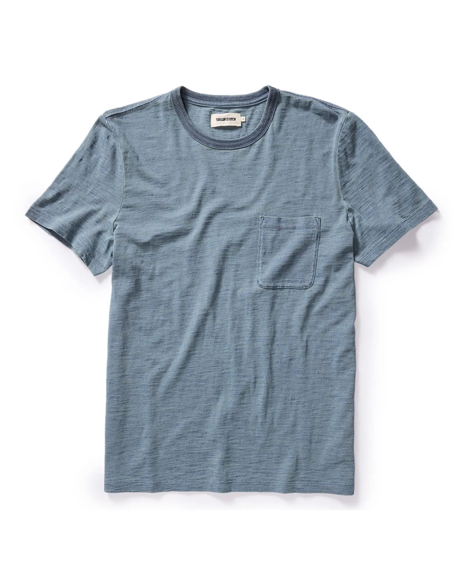 Comfortable apparel The Organic Cotton Tee in Washed Indigo