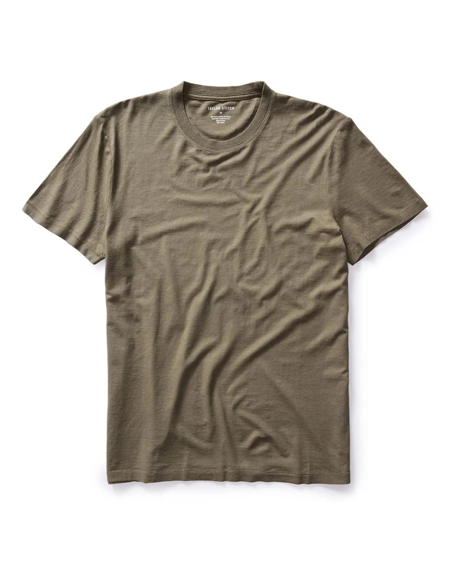 The Cotton Hemp Tee in Olive Fresh and Cool