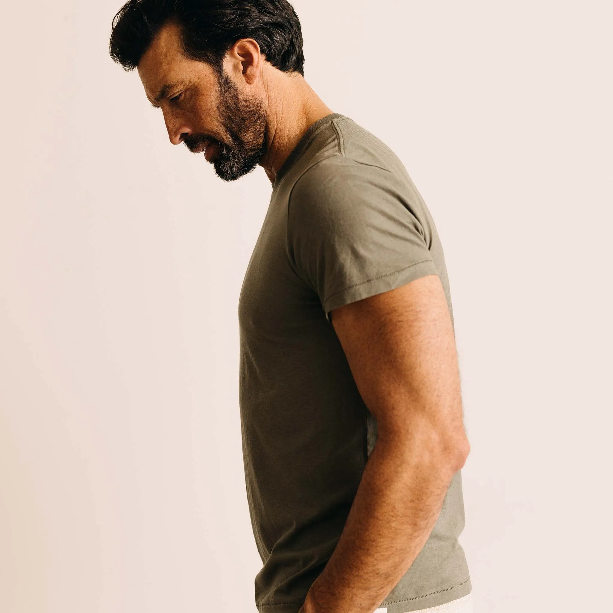 Cycling endurance The Cotton Hemp Tee in Olive