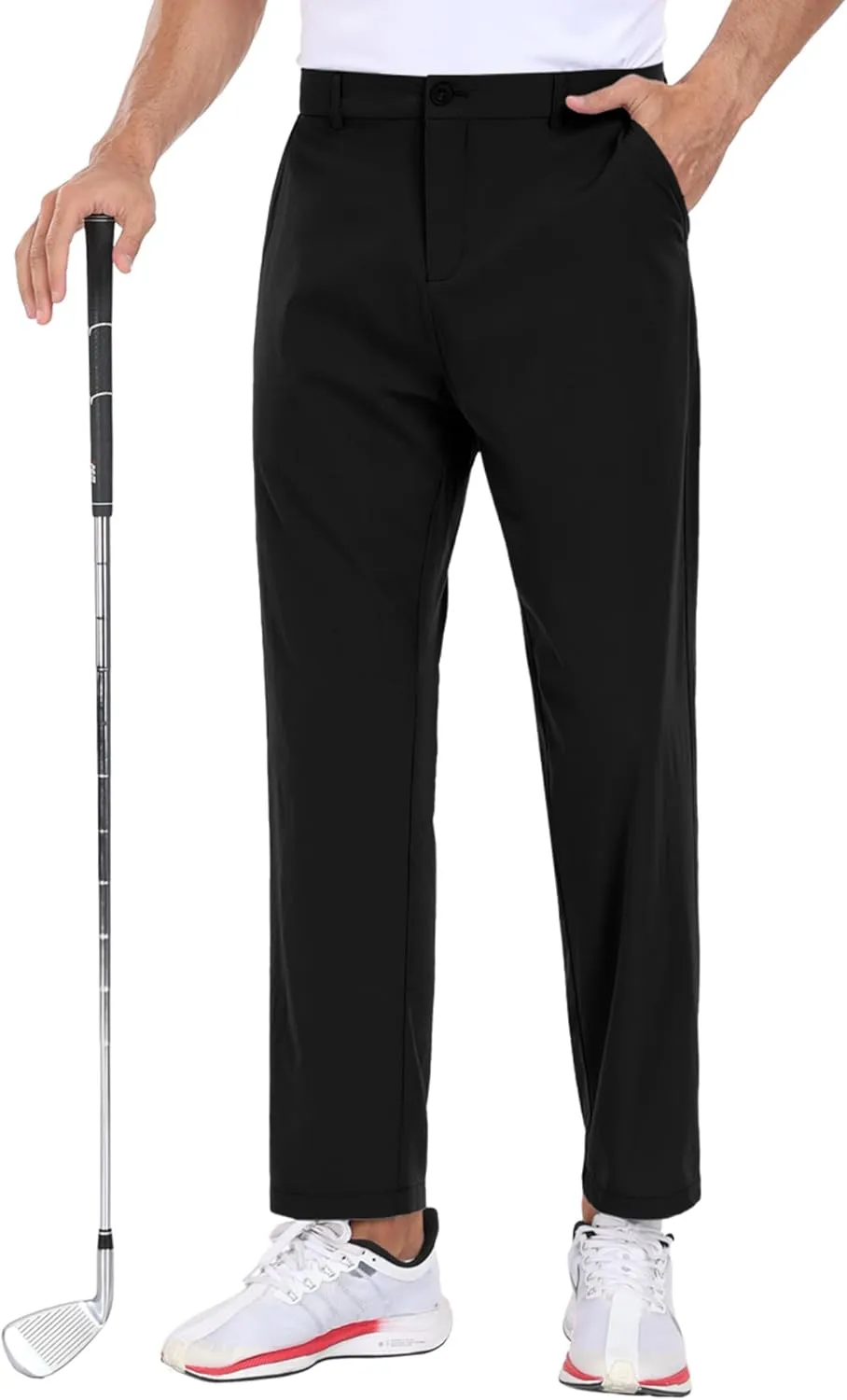 COOFANDY Men Golf Stretch Pant Casual Slim Fit Pant Lightweight Sweatpants with Pocket