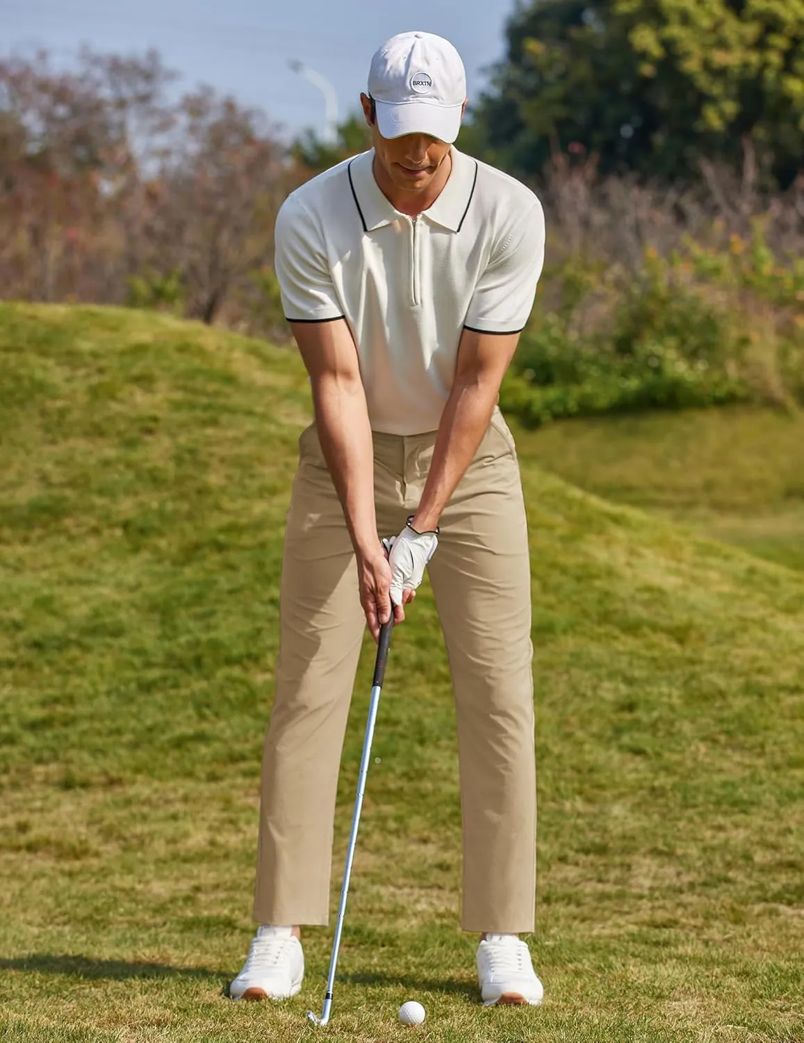 COOFANDY Men Golf Stretch Pant Casual Slim Fit Pant Lightweight Sweatpants with Pocket