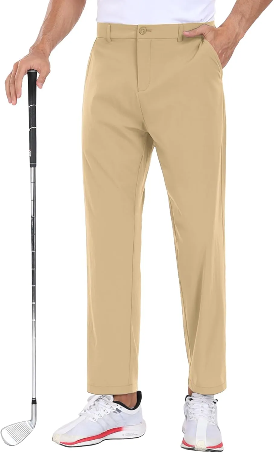 COOFANDY Men Golf Stretch Pant Casual Slim Fit Pant Lightweight Sweatpants with Pocket