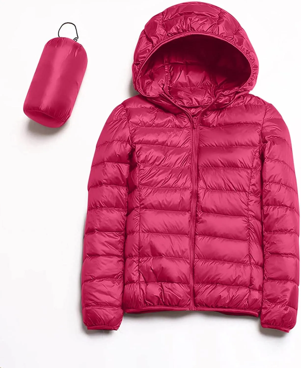 cooki Puffer Coat Women with Hood Quilted Jackets for Women Winter Packable Puffer Jacket Lightweight Down Coat Plus Size