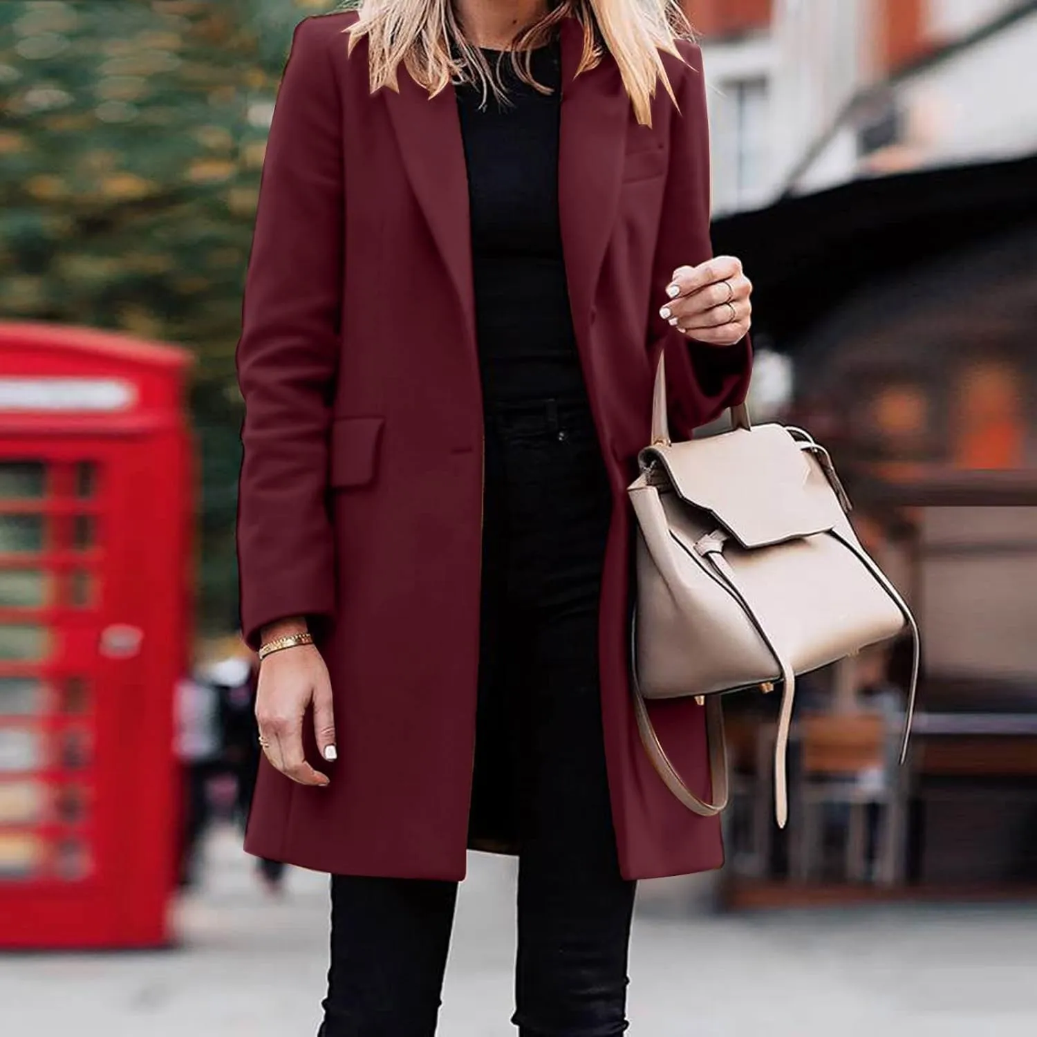 cooki Winter Coats for Women 2023 Trendy Wool Coat Women Winter Fleece Jackets Long Soft Trench Coats for Women Lightweight